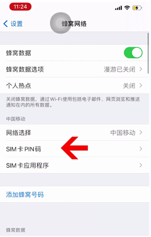 莱城苹果14维修网分享如何给iPhone14的SIM卡设置密码 